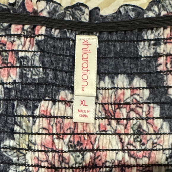 Xhilaration Floral Off-Shoulder Smocked Dress XL - Picture 4 of 5